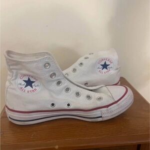 Converse White High-Top Sneakers